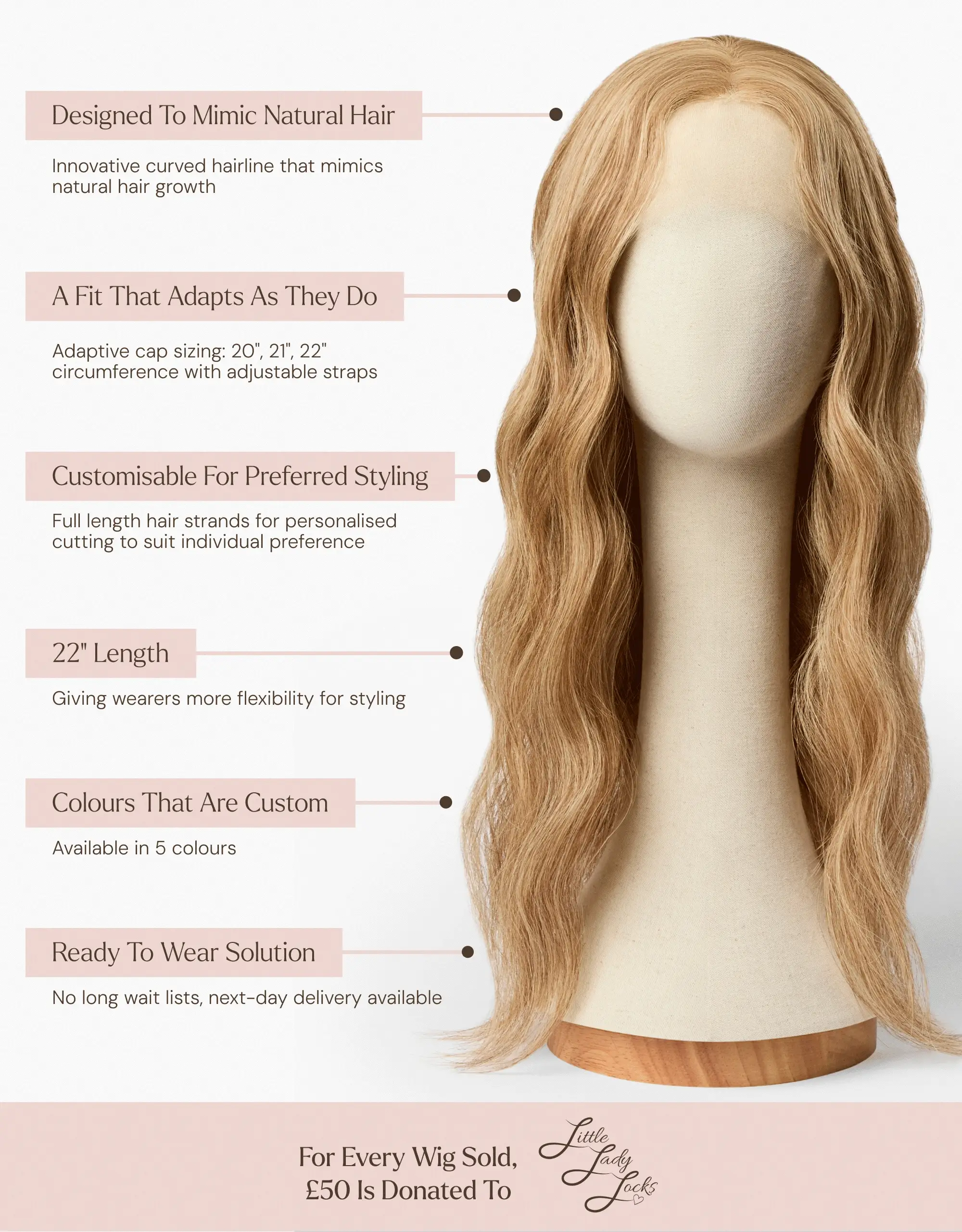 22" Remi Cachet x Little Lady Locks Wig - 21" Cap Size (Medium) - Image 10